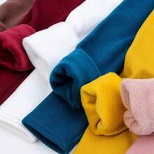 Halloween Kids Costumes Girls Winter Warm Cotton Fleece Lined Leggings Thick Thermal Tights Pants