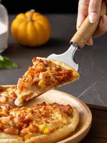 1pc Rosewood & Stainless Steel Kitchen Tool Set, Peeler, Can Opener, Whisk, Pizza Cutter, Cheese Slicer, Cooking & Baking Accessories