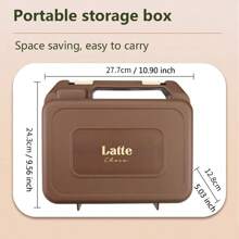 Maxsun 1pc 2.1kw Power Mini Portable Gas Stove, Stainless Steel Outdoor Camping Picnic Cooker With Storage Box In Multiple Colors, Butane Gas Camping Stove For Kitchen, Kitchen Stuff, Camp Kitchen - Coffee Brown - View 12