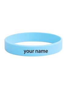 Personalized Printed Silicone Wristbands - Custom Text Bracelets For Weddings, Parties, Events, Sports And Causes, Custom Silicone Wristbands For Causes, Events, Fundraisers, Advocacy, Support Adult Pride Rubber Wristbands,Art Activities For Children - Multicolor - View 21