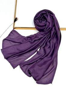 1 szt. Prosta, jednokolorowa, miękka i przyjazna dla skóry chusta na głowę, oddychająca, do codziennego noszenia, elegancka chusta na głowę do sukienki