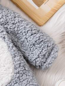 1pc Newborn Baby Boy Cute Cartoon Hooded Long Sleeve Zip-Up Romper, Soft & Comfortable Outfit