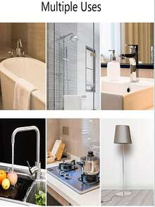 Taśma Nano (1 rolka) wiatroodporna, taśma uszczelniająca do okien, wodoodporna i szczelna taśma klejąca do drzwi i ram okiennych, naklejka do szycia do łazienki kuchennej, przeciwgrzybiczna i przeciwporostowa, taśma uszczelniająca do umywalki i wanny, odpowiednia do uszczelniania różnych powierzchni basenu, kuchni, okna, dekoracji wnętrz, dekoracji ściennych do domu i restauracji, dekoracji pokoju, naklejki ścienne, naklejki ścienne