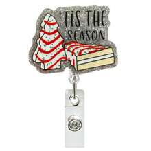 1pc Christmas Fun Badge Scroll, ID Card Name Badge Clip, Christmas Fun Design, Suitable For Doctors, Nurses, Office Workers, Gatherings, Essential Items For Returning To School, Christmas Badges Home Decor Christmas Decorations Room Decor