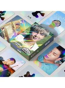 V JIMIN JHOPE RM JIN 124张（60张全息卡+64张贴纸）/ 92张（60张LOMO卡+32张贴纸）/ 55张 / 30张，ROSE APT. 124张（60张全息卡+64张贴纸）/ 92张（60张LOMO卡+32张贴纸）/ 55张 / 30张，JENNIE LISA BP 55张，V JIMIN JHOPE RM JIN 55张小卡收藏套装 - 粉丝剪贴簿套装，K-Pop BLINK 生日礼物 | 带展示盒的交换卡，书签套装 - 彩色 - 查看 39