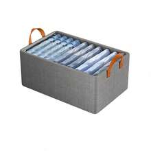 1pc Large Foldable Closet Storage Organizer Clothes Storage And Organization Box Closet Storage Box With Carrying Handles Thickened Steel Frame Toy Organizer Box For Clothes Wardrobe Home Bedroom