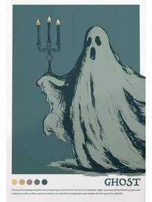 Halloween înfricoșător suprarealist postere înfiorător retro poțiune sticlă fantomă cioară imprimeuri panza pictură perete artă imagine acasă dormitor decor