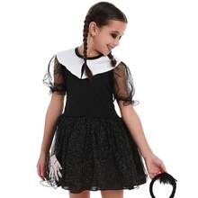 Vestido Infantil Vavazinha Vandinha Preto Com Glitter