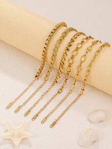 A Versatile Stainless Steel Gold-Plated Bracelet With Multiple Styles For Both Men And Women - Yellow Gold - View 9