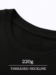 220G Camiseta de Cuello Redondo de Manga Corta para Hombres y Mujeres, Estampado de Corazón de Mariposa, Patrón de Amor del Día de San Valentín, 1 Camiseta Deportiva Casual de Moda para Parejas, de cierto grosor, como regalo - Hombres - Negro - Ver 4