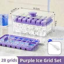 1 件夏季冰模冰格，大容量冰块储存盒，家用制冰工具 - 彩色 - 查看 11