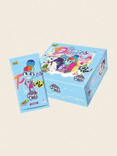 Hasbro 交换卡片 - 友谊永恒系列 - 趣味照片包、盲盒、生日礼物、惊喜礼物、收藏卡片、儿童及粉丝礼物、萍琪派、暮光闪闪、柔柔、云宝黛西、瑞瑞、苹果嘉儿 | 随机发货