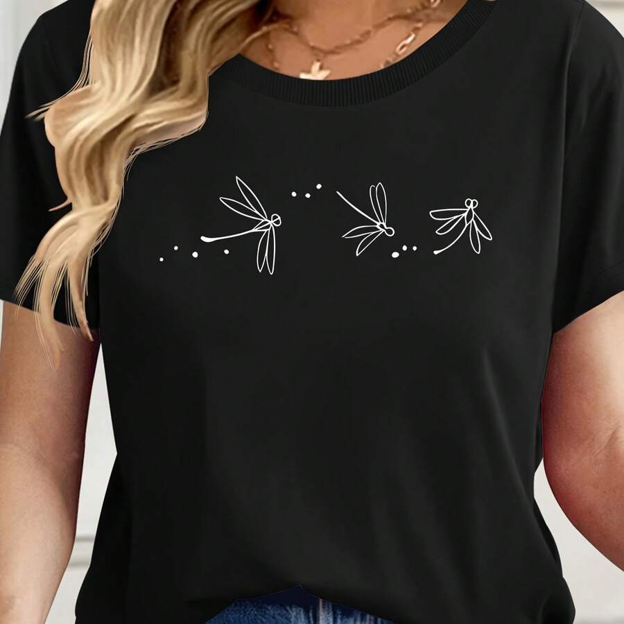 Women T-Shirts - Black - View 1
