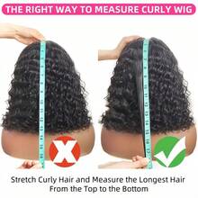 28 INCH Half Wig Human Hair Water Wave Human Hair Glueless Wigs Clip Ins Flip Over Wear Go Wig Invisible Hairline Beginner Friendly - Natural Black - 查看 5