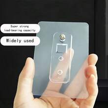 Juego de ganchos de pared de moda sin perforación, con opciones de fijación adhesiva y de tornillo resistente, ganchos de pared de plástico y metal de fácil instalación y multiusos para marcos de fotos, decoración - ganchos adhesivos sin daños