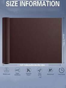 Leather Repair Patch, Leather Tape 20*54 Inch, Self-Adhesive Leather Repair Patch For Sofas, Couch, Furniture, Driver Seat, Car Boat Seats Couch Chairs Shoes Handbags Jackets First Aid Patch Fix Tear Kit, Vinyl Chairs - Brown - View 6