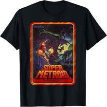 Super Metroid Kanji Poster Style T-Shirt - 黑色-A09 - 查看 1