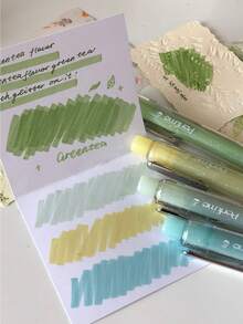 12 Colors Fluorescent Highlighter Pen Set, Fragrant Glitter Pens, Eye-Friendly Marker Pens For Highlighting & Underlining