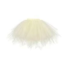 Christmas Punk Style Tutu Skirt For Women, Asymmetrical Hem, Fluffy, Multi-Layer Mesh, Suitable For Holiday, Stage, Party, Performance, Cosplay, Available In White, Black, Red, Pink, Blue - Small Gauze Skirt - View 17