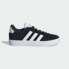 Adidas 男童 VL COURT 3.0 K 训练鞋，低帮 ID6313 - 黑色 - 查看 6