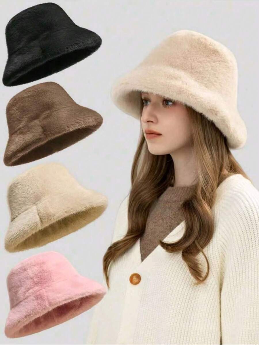 Bunny | Fluffy Winter Bucket Hat