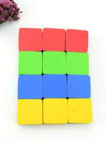 4pcs Random Color Magnetic Whiteboard Erasers, For Cleaning Magnetic Soft Whiteboards, Glass Whiteboards And Dry Erase Boards - Multicolor - View 9