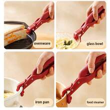 1Pc Anti-Scalding Bowl Holder, Multi-Purpose Anti-Scalding Bowl Clamp For Kitchen, Hot Plate Clamp, Hand Guard Labor-Saving Bowl Clamp, Kitchen Tools For Bowls, Pots And Plates, Family Dinner Supplies, Party Supplies