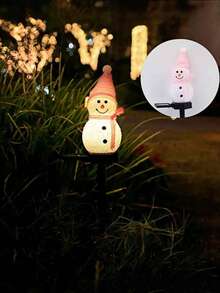 Solar Powered LED Snowman Light, Outdoor IPX-4 Waterproof, Independent Solar Panel, Solar Snowman Garden Light, LED Outdoor Lawn Decor, Auto On At Night, Solar Charging, Detachable Parts, Flush Mount, Suitable For Garden, Lawn, Path, Christmas Yard Decor, Path Decoration, Yard, Christmas And Halloween Atmosphere - Brand New Unused Photovoltaic Module Nickel Battery Board! Christmas Decoration Christmas Tree Gift Decor Halloween Decor Wall Decor Halloween Ornaments