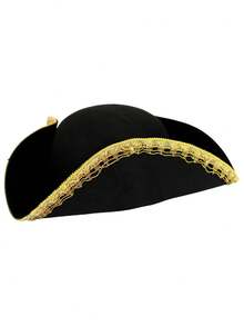 Adult Pirate Hat For Women Colonial Tricon Hat Halloween Costume Accessory - 彩色 - 查看 14