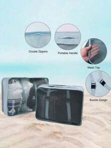 1-3pcs Set Packing Cubes Packing CubesTravel Storage Bag Foldable Luggage Packing Organizers Luggage Organizer Bags Set For Travel Accessories Clothes Storage Bag For Man & Women Travel Organizer For Clothes Luggage Storage Bag Set Packaging Bag For Cruise Holiday Beach Vacation Stuff Summer Travel Essentials For Ladies Woman Suitcase Underwear Bag Room Decor