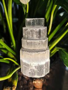Torre de cristal de selenita natural, Rascacielos de selenio, Equilibra la energía de los chakras Reiki, Decoración de escena, Decoración de escritorio, Adornos de cristal, Decoración del hogar, Cosas de brujas, Relleno de calcetines navideños, Regalo de decoración de Año Nuevo