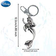 Disney 1pc Official Licensed Princess Tin Metal Keychain Cartoon Character Keyring Creative Cute Decor Pendant For Bag, Backpack, Phone, Wallet, Gift For Friends, Birthday, Christmas - MN-24398 - View 2