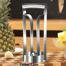 1 Stück Ananas Entkerner und Schneider - Aus strapazierfähigem Edelstahl, Komfortabler Griff - Ideal für Zuhause, Küche und Gastronomie, Edelstahl Ananas Schneider, Ananas Entkerner, Ananas Schäler, Ananas Augerentferner, Ananas Schneider