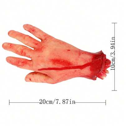 1 cái Đạo cụ kinh dị Halloween Nhà ma Phòng bí mật Trang trí trái tim nhại lại Bàn tay thật và giả Bàn tay máu giả Bàn tay gãy Bàn chân gãy, Bàn tay bị cắt đứt thực tế Đạo cụ kinh dị Halloween để trang trí Trang trí bàn tay đáng sợ cho các bữa tiệc ngôi nhà ma và trò đùa cho các sự kiện theo chủ đề ma quái,