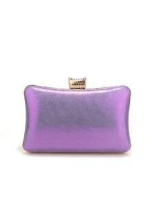 Geantă de mână cu strasuri de lux și sclipici violet, poșetă mică de tip clutch, geantă elegantă de seară, portofel pentru petrecere de nuntă cu lanț metalic, poșetă de tip clutch la modă, geantă de mireasă potrivită pentru banchet formal, petrecere, nuntă, sărbătoare, cadou pentru femei