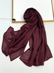 1 szt. Prosta, jednokolorowa, miękka i przyjazna dla skóry chusta na głowę, oddychająca, do codziennego noszenia, elegancka chusta na głowę do sukienki