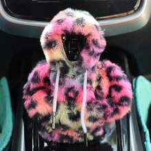 1 件豹纹汽车换档杆罩，创意豹纹汽车换档杆套，汽车内饰配件，换档杆防尘罩 - 均碼 - 查看 12