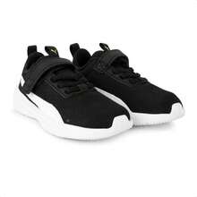Tênis Puma Rickie Runner Infantil - Preto / Branco - Visão 5