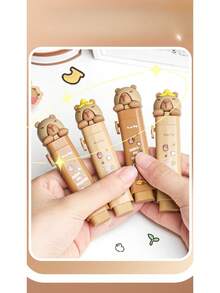 1pc Push-Pull Rubber Eraser For Children Students, Pencil Eraser With No Debris, Push-Pull Lock Design, Stationery - Multicolor - View 10