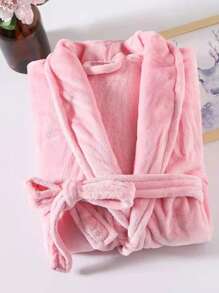 冬季保暖休闲法兰绒睡袍女士睡衣，毛绒柔软长浴袍保暖，家居披肩领睡袍，优质女士睡袍毛绒柔软长浴袍保暖羊毛披肩领水疗浴袍加厚适合秋冬季、温泉、水疗、家居服、送礼、男女通用。