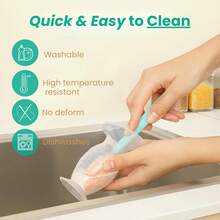 Extractor de Leche Manual de Silicona 110ml |   Recolector de Leche Materna Libre de BPA |   Bomba de Lactancia Portátil, Silenciosa y con Sistema Antiderrames - 1 - Ver 6