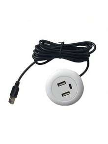 Hub USB de escritorio integrado multifuncional, cargador Tipo-C, cable USB, compatible con Apple 16/15/14 Pro, teléfonos - Multicolor - Ver 13
