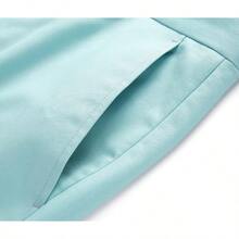 Men's Slim Fit 2-Piece Tuxedo Suit One-Button Jacket & Pants Set For Wedding, Prom, And Formal Events - Aqua - View 8