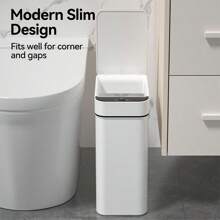 Sensor Trash Can, 12L/3.17Gal Automatic Trash Can With Lid, 3 Modes Trash Can With Smart Sensor, Kitchen Trash Can, Trash Can For Bathroom, Kitchen, Office, Living Room, Touchless Automatic Waste Bin, Wastepaper Basket, Bathroom Trash Can