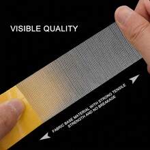 1 Roll Heavy-Duty Fiberglass Adhesive Tape, Waterproof Dual-Sided Mounting Tape For Walls & Glass, Ideal For Fabric, Wood, Metal Surfaces, Transparent, Multi-Purpose Bonding Tape
