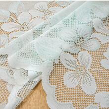 1pc Hang Rod Free Installation Floral Embroidered Half Short Curtain, Suitable For Bedroom, Kitchen, Living Room Home Divider - Multicolor - View 11