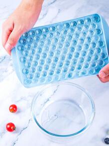 1pc PP Ice Cube Mold, Minimalist Plain Ice Ball Making Mold For Home Supplies - Blue - View 1