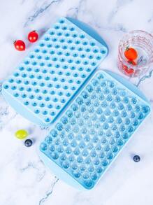 1pc PP Ice Cube Mold, Minimalist Plain Ice Ball Making Mold For Home Supplies - Blue - View 2