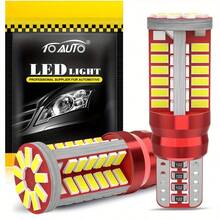 TOAUTO 2 件 T10 168 192 W5W 57 SMD 3014 LED Canbus 无错误汽车标志灯停车灯马达楔形灯泡白色，不含电池 - T10 - 查看 11