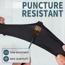GTT 1000Pcs Black Nitrile Disposable Gloves, Wholesale Various Sizes Large Size, 5mil, Powder-Free, Medical Exam Latex-Free For Examination Home Cleaning, Auto Repair, Laboratory, Gardening - 黑 - 查看 2